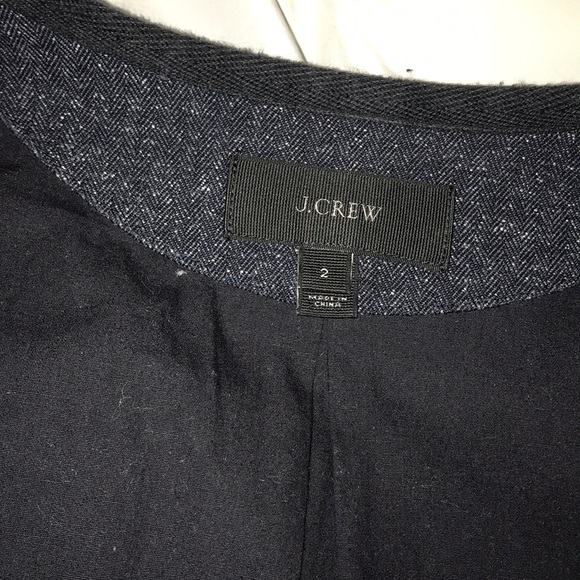 j. crew - size 2 (Small) navy blue quilted jacket. - Picture 4 of 9